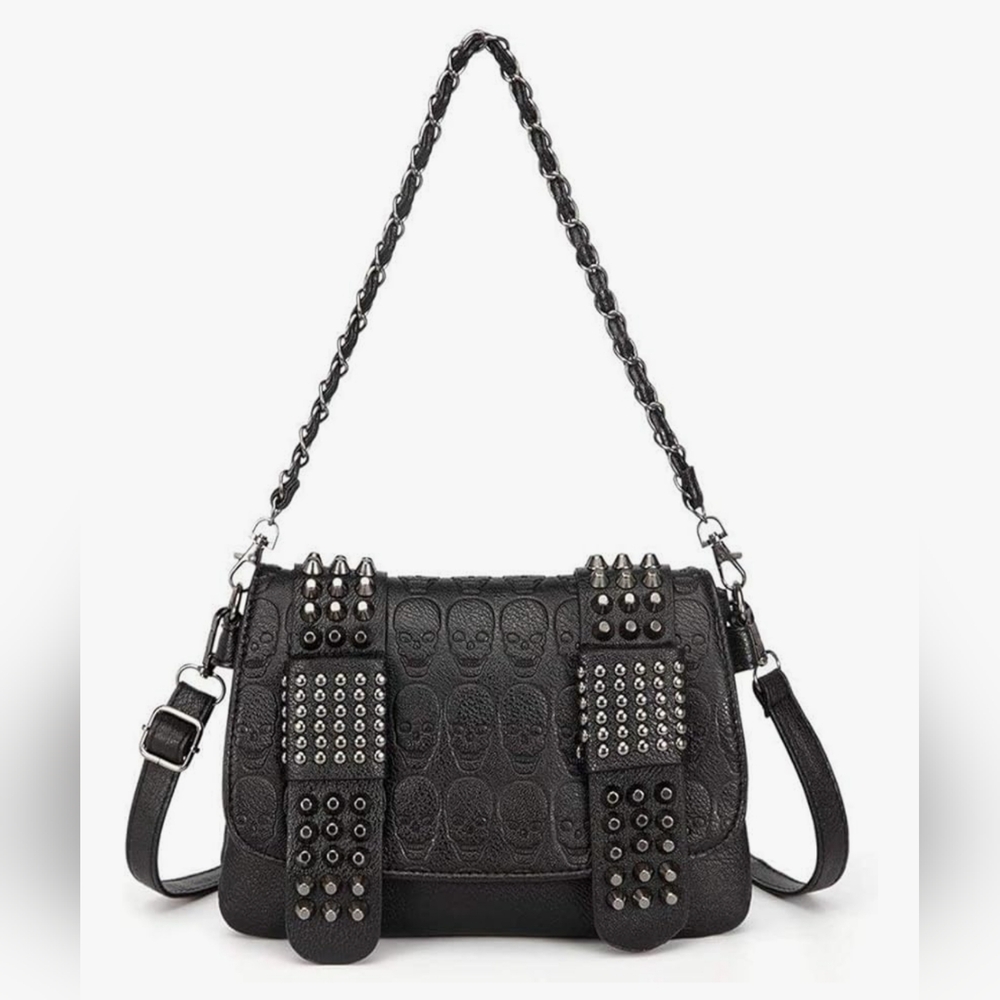 Black Studded Women's Bag